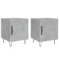 vidaXL Mesitas noche 2 uds madera ingeniería gris hormigón 40x40x50 cm vidaXL Mesitas noche 2 uds madera ingeniería gris hormigón 40x40x50 cm