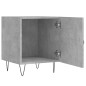 vidaXL Mesitas noche 2 uds madera ingeniería gris hormigón 40x40x50 cm vidaXL Mesitas noche 2 uds madera ingeniería gris hormigón 40x40x50 cm