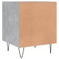 vidaXL Mesitas noche 2 uds madera ingeniería gris hormigón 40x40x50 cm vidaXL Mesitas noche 2 uds madera ingeniería gris hormigón 40x40x50 cm