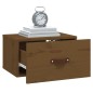 vidaXL Mesita de noche de pared 2 uds marrón miel 40x29,5x22 cm vidaXL Mesita de noche de pared 2 uds marrón miel 40x29,5x22 cm