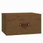 vidaXL Mesita de noche de pared 2 uds marrón miel 40x29,5x22 cm vidaXL Mesita de noche de pared 2 uds marrón miel 40x29,5x22 cm
