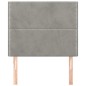 vidaXL Cabeceros 2 unidades de terciopelo gris claro 100x5x78/88 cm vidaXL Cabeceros 2 unidades de terciopelo gris claro 100x5x78/88 cm