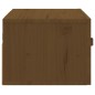 vidaXL Mesita de noche de pared 2 uds marrón miel 40x29,5x22 cm vidaXL Mesita de noche de pared 2 uds marrón miel 40x29,5x22 cm