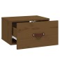 vidaXL Mesita de noche de pared 2 uds marrón miel 40x29,5x22 cm vidaXL Mesita de noche de pared 2 uds marrón miel 40x29,5x22 cm
