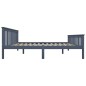vidaXL Estructura de cama de madera maciza de pino gris 160x200 cm vidaXL Estructura de cama de madera maciza de pino gris 160x200 cm