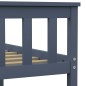 vidaXL Estructura de cama de madera maciza de pino gris 160x200 cm vidaXL Estructura de cama de madera maciza de pino gris 160x200 cm