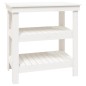 vidaXL Banco de trabajo de madera maciza de pino blanco 78,5x50x80 cm vidaXL Banco de trabajo de madera maciza de pino blanco 78,5x50x80 cm