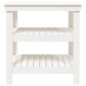 vidaXL Banco de trabajo de madera maciza de pino blanco 78,5x50x80 cm vidaXL Banco de trabajo de madera maciza de pino blanco 78,5x50x80 cm