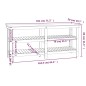 vidaXL Banco de trabajo de madera maciza de pino gris 181x50x80 cm vidaXL Banco de trabajo de madera maciza de pino gris 181x50x80 cm