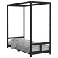 vidaXL Estructura de cama para niños madera de pino negro 80x200 cm vidaXL Estructura de cama para niños madera de pino negro 80x200 cm