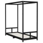 vidaXL Estructura de cama para niños madera de pino negro 80x200 cm vidaXL Estructura de cama para niños madera de pino negro 80x200 cm