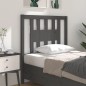 vidaXL Cabecero madera maciza de pino gris 96x4x100 cm vidaXL Cabecero madera maciza de pino gris 96x4x100 cm