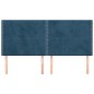 vidaXL Cabeceros 4 unidades de terciopelo azul oscuro 100x5x78/88 cm vidaXL Cabeceros 4 unidades de terciopelo azul oscuro 100x5x78/88 cm
