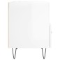 vidaXL Mesita noche 2 uds madera ingeniería blanco brillo 40x35x47,5cm vidaXL Mesita noche 2 uds madera ingeniería blanco brillo 40x35x47,5cm