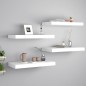 vidaXL Estantes flotantes de pared 4 uds blanco MDF 50x23x3,8 cm vidaXL Estantes flotantes de pared 4 uds blanco MDF 50x23x3,8 cm