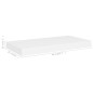 vidaXL Estantes flotantes de pared 4 uds blanco MDF 50x23x3,8 cm vidaXL Estantes flotantes de pared 4 uds blanco MDF 50x23x3,8 cm