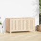 vidaXL Caja de almacenaje jardín madera maciza de pino 121x55x64 cm vidaXL Caja de almacenaje jardín madera maciza de pino 121x55x64 cm
