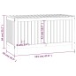 vidaXL Caja de almacenaje jardín madera maciza de pino 121x55x64 cm vidaXL Caja de almacenaje jardín madera maciza de pino 121x55x64 cm