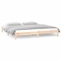 vidaXL Estructura de cama con LED madera maciza 120x200 cm