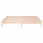 vidaXL Estructura de cama con LED madera maciza 120x200 cm