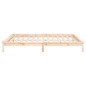 vidaXL Estructura de cama con LED madera maciza 120x200 cm