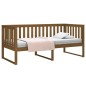 vidaXL Sofá cama madera maciza de pino marrón miel 100x200 cm