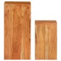 vidaXL Soportes para plantas 2 unidades madera maciza de acacia vidaXL Soportes para plantas 2 unidades madera maciza de acacia