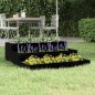 vidaXL Jardinera de madera maciza de pino negro 78x78x27 cm vidaXL Jardinera de madera maciza de pino negro 78x78x27 cm