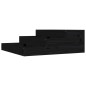 vidaXL Jardinera de madera maciza de pino negro 78x78x27 cm vidaXL Jardinera de madera maciza de pino negro 78x78x27 cm