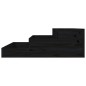 vidaXL Jardinera de madera maciza de pino negro 78x78x27 cm vidaXL Jardinera de madera maciza de pino negro 78x78x27 cm