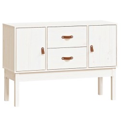 vidaXL Aparador madera maciza de pino blanco 110x40x78 cm