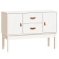 vidaXL Aparador madera maciza de pino blanco 110x40x78 cm vidaXL Aparador madera maciza de pino blanco 110x40x78 cm