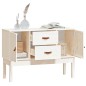 vidaXL Aparador madera maciza de pino blanco 110x40x78 cm vidaXL Aparador madera maciza de pino blanco 110x40x78 cm