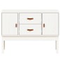 vidaXL Aparador madera maciza de pino blanco 110x40x78 cm vidaXL Aparador madera maciza de pino blanco 110x40x78 cm