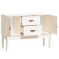 vidaXL Aparador madera maciza de pino blanco 110x40x78 cm vidaXL Aparador madera maciza de pino blanco 110x40x78 cm