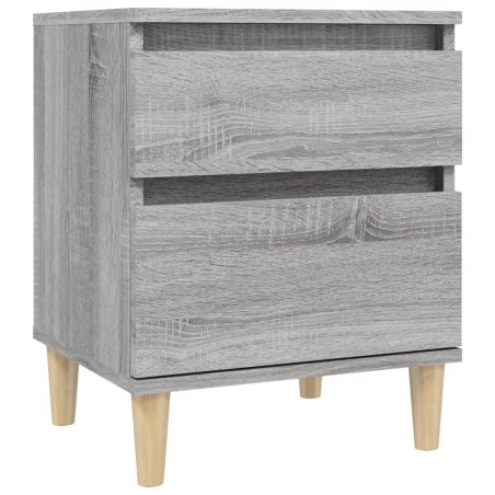 vidaXL Mesita de noche gris Sonoma 40x35x50 cm