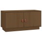 vidaXL Mueble de TV madera maciza de pino marrón miel 80x34x40 cm vidaXL Mueble de TV madera maciza de pino marrón miel 80x34x40 cm