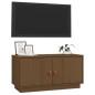 vidaXL Mueble de TV madera maciza de pino marrón miel 80x34x40 cm vidaXL Mueble de TV madera maciza de pino marrón miel 80x34x40 cm