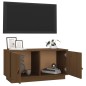 vidaXL Mueble de TV madera maciza de pino marrón miel 80x34x40 cm vidaXL Mueble de TV madera maciza de pino marrón miel 80x34x40 cm