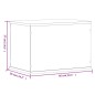 vidaXL Caja de exposición acrílico transparente 56x36x37 cm vidaXL Caja de exposición acrílico transparente 56x36x37 cm