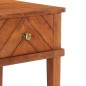 vidaXL Mesita de noche de madera maciza de acacia 40x40x50 cm