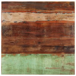 vidaXL Tablero mesa cuadrada madera reciclada maciza 80x80 cm 15-16 mm