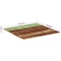 vidaXL Tablero mesa cuadrada madera reciclada maciza 80x80 cm 15-16 mm vidaXL Tablero mesa cuadrada madera reciclada maciza 80x80 cm 15-16 mm
