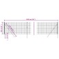 vidaXL Cerca de alambre de acero galvanizado gris antracita 1x10 m vidaXL Cerca de alambre de acero galvanizado gris antracita 1x10 m