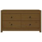 vidaXL Armario auxiliar madera maciza de pino marrón miel 100x40x54 cm