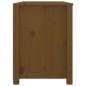 vidaXL Armario auxiliar madera maciza de pino marrón miel 100x40x54 cm
