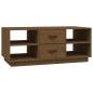 vidaXL Mesa de centro madera maciza de pino marrón miel 100x50x41 cm vidaXL Mesa de centro madera maciza de pino marrón miel 100x50x41 cm