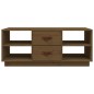 vidaXL Mesa de centro madera maciza de pino marrón miel 100x50x41 cm vidaXL Mesa de centro madera maciza de pino marrón miel 100x50x41 cm