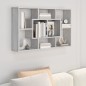 vidaXL Estantería de pared contrachapada gris Sonoma 85x16x52,5 cm vidaXL Estantería de pared contrachapada gris Sonoma 85x16x52,5 cm
