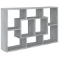 vidaXL Estantería de pared contrachapada gris Sonoma 85x16x52,5 cm vidaXL Estantería de pared contrachapada gris Sonoma 85x16x52,5 cm